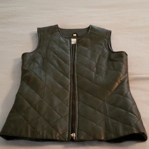 Beautiful Quilted Lamb Leather Vest
